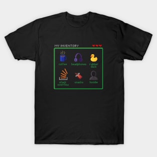 My Inventory - Software Engineer - Pixel RPG T-Shirt